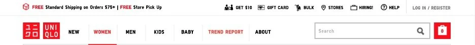Original navigation with a vague Trend Report tab