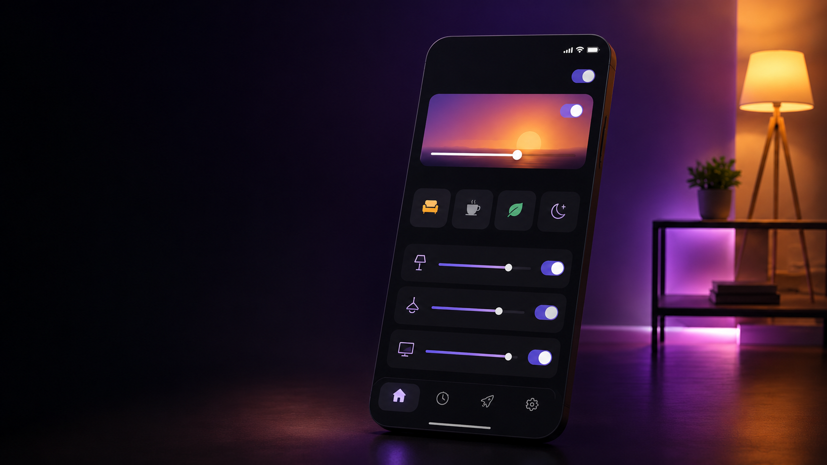 Thumbnail for the Philips Hue app redesign project